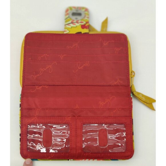 Vera Bradley Women's Provencal Yellow Floral Wallet - Picture 4 of 6